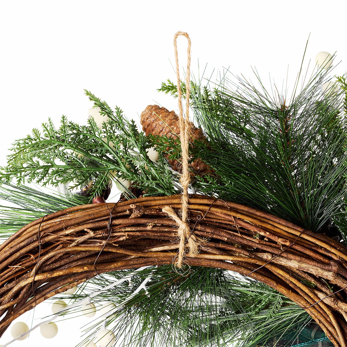 Plaid 26in Wreath | The Container Store