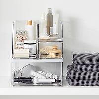 Utility Narrow Stackable Plastic Bins