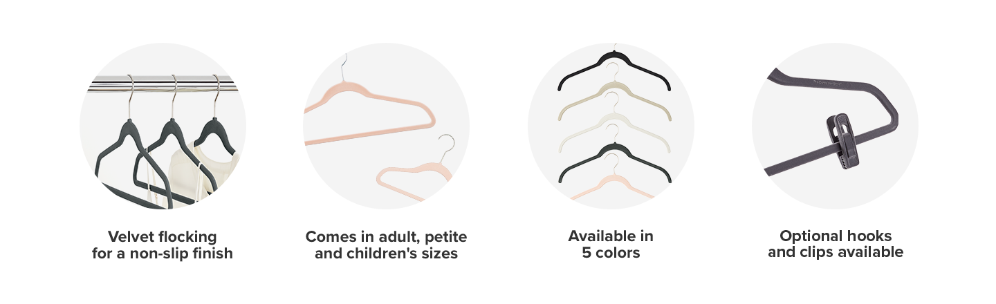 Petite Premium Non-Slip Velvet Suit Hangers