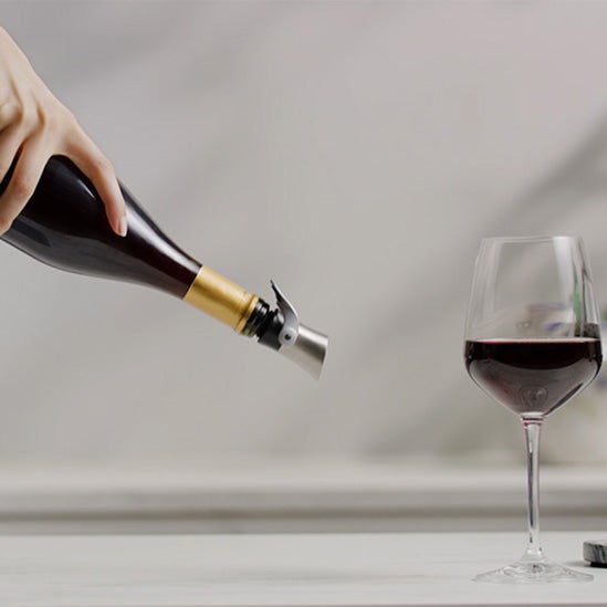 OXO Steel Wine Stopper & Pourer The Container Store