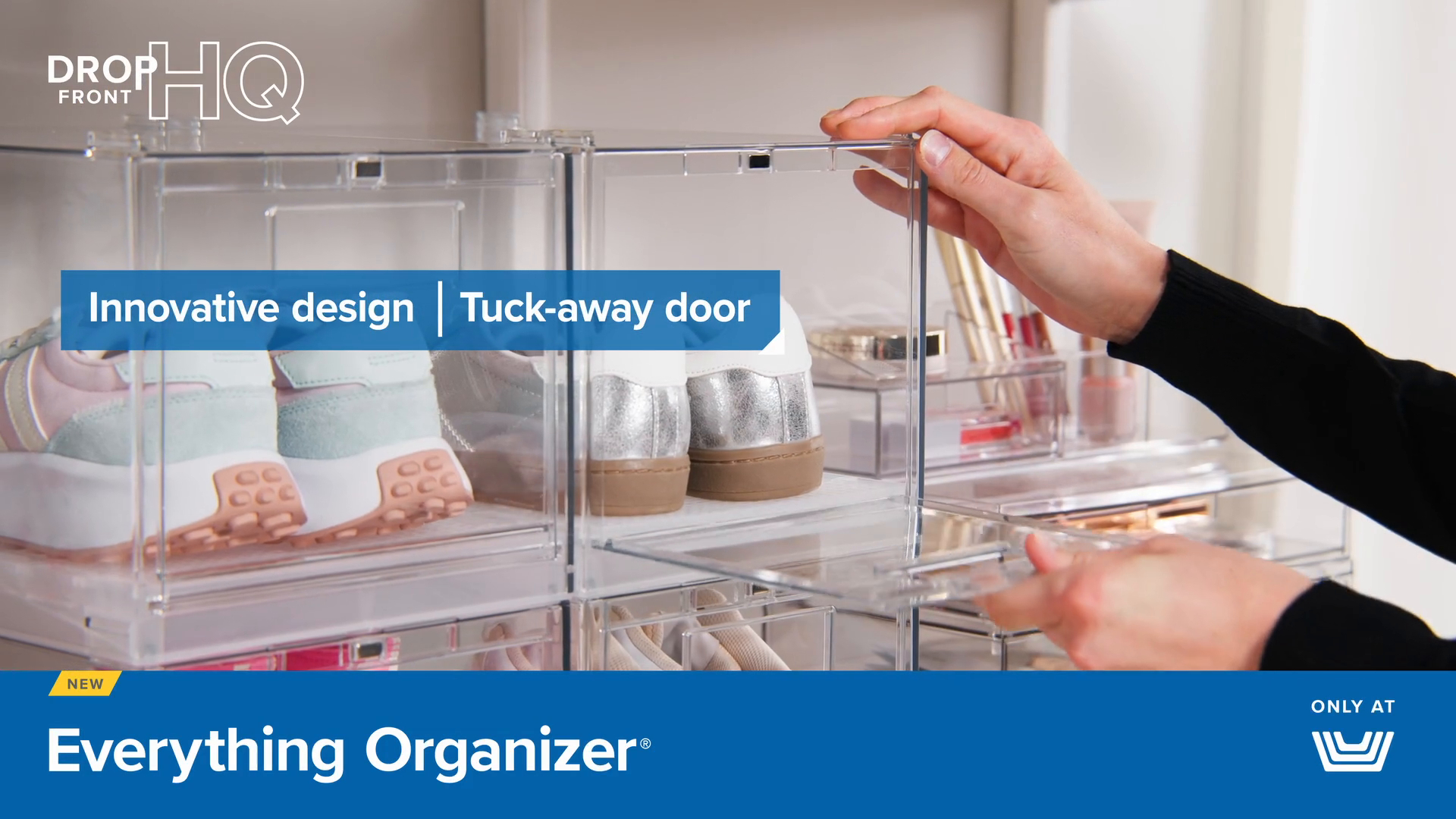 Everything Organizer Drop-Front Shoe Box Case of 4 | The