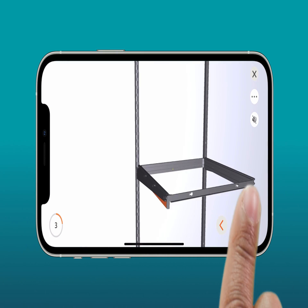 Decor Plus by Elfa Matte White Gliding Frame