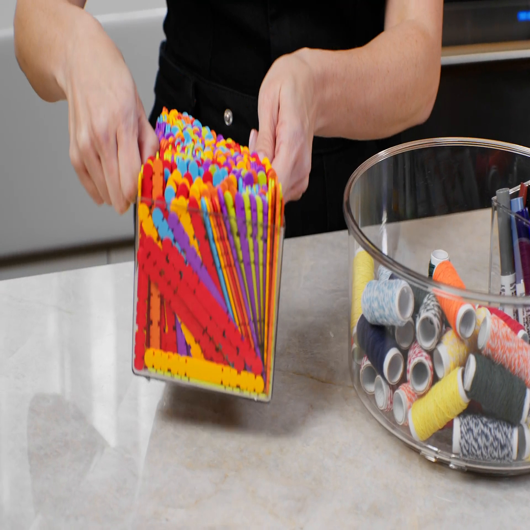 Everything Organizer Collection Deep Turntable with Removable Bins