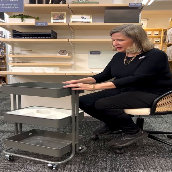 3-Tier Rolling Cart  The Container Store