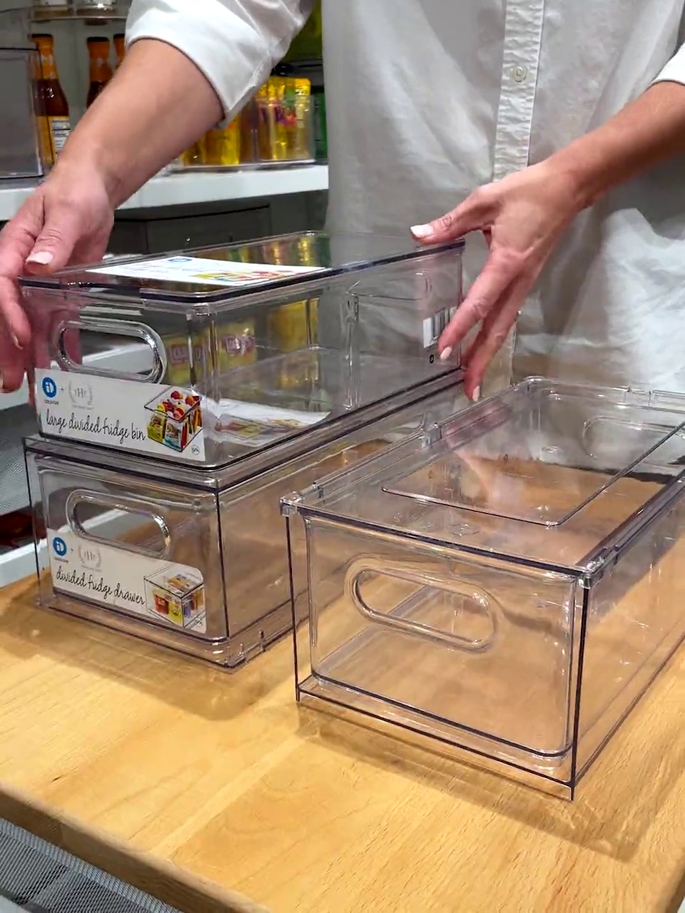 idesign divided fridge drawer